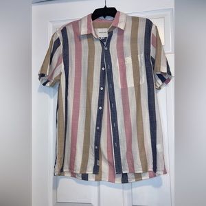 Mens American Eagle Short Sleeve Button Up